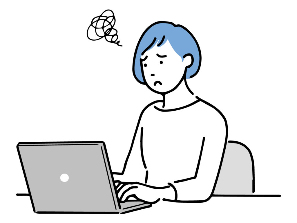 人がいなくて、ホームページを管理できない。画像