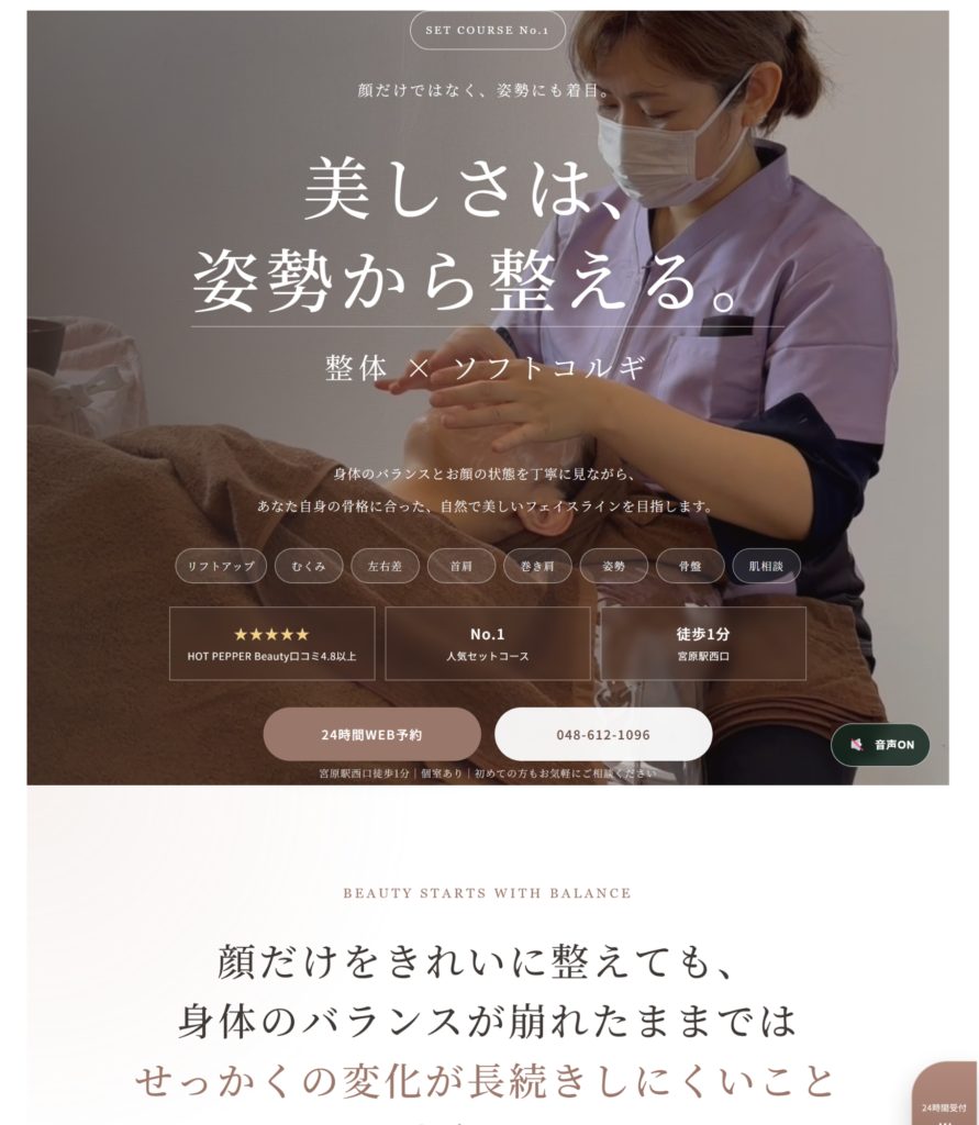 カラダロムLP事例①